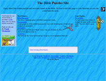 Tablet Screenshot of bible-puzzles.com
